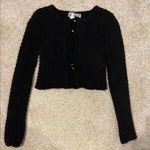 Urban Outfitters Black Textured Cardigan